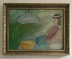 Buy Large Original Mid Century Impressionist Still Life Oil On Board Painting • 0.99£