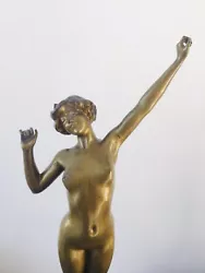 Buy Art Deco Original Bronze Figure By Paul Philippe 57 Cm High Large Version • 7,500£