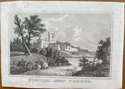 Buy Antique Print Kirkstall Abbey Yorkshire C1820 • 4£