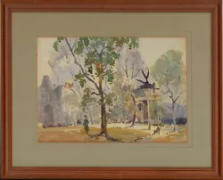 Buy J. Brindle - Early 20th Century Watercolour, City Park • 80£