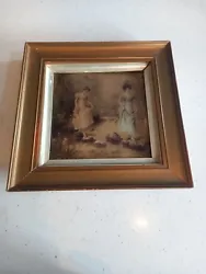 Buy Antique  Framed Original Painting  Painted On  Glass • 18£