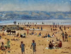 Buy Keith Gardner RCA “SUMMER BEACH. WEST KIRBY” Impressionism SEASCAPE Oil On Board • 155£