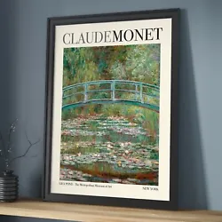 Buy Monet Art Print, Claude Monet Exhibition Print, Lily Pond Painting Print • 11.95£
