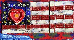 Buy Konstantin Bokov, Flag, Found Art Collage On Wood, Signed And Dated • 1,887.06£