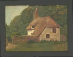 Buy Framed 20th Century Oil - Cottage By The Woods • 57£