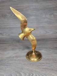 Buy Bronze Brass Bird Sculpture Migrating Bird Paperweight Flat Bottom Figurine • 14.92£