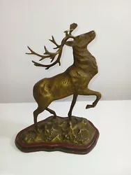 Buy Antique Bronze Stag Figurine Statue Deer Buck Bronze Sculpture RARE 1.9kg  F3 • 49.99£
