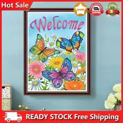 Buy Paint By Numbers Kit DIY Butterfly Oil Art Picture Craft Home Decoration (5) • 5.51£