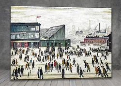 Buy L. S. Lowry Going To The Match CANVAS PAINTING ART PRINT POSTER 1864 • 12.99£