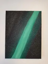 Buy LOOK FAB Hand Painted Green Galaxy Space Painting • 10£