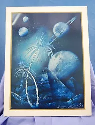 Buy   Space Fantasy  Surrealist Oil Painting By Emily Hughes • 95£