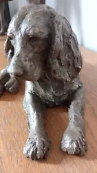 Buy Cocker Spaniel Sculpture In Bronze Resin Signed  • 190£