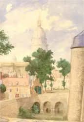Buy Early 20th Century Watercolour - Town Scene • 34£