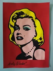 Buy Andy Warhol Hand Signed. 'marilyn Monroe'. Watercolor On Paper. Pop Art • 24.90£