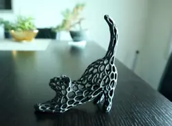 Buy Cat Sculpture 3D Print, Geometric Wireframe For Cat Lovers, Office Decor • 8.24£
