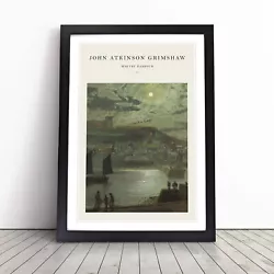 Buy Whitby Harbour Vol.2 By John Atkinson Grimshaw Wall Art Print Framed Picture • 14.95£
