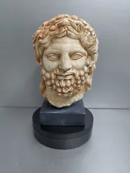 Buy Zeus Sculpture Head Bust On Black Marble Base • 107.22£