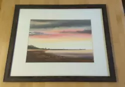 Buy Original Pastel Artwork By Ron Bailey, Lake District Costal Scene, Framed • 30£