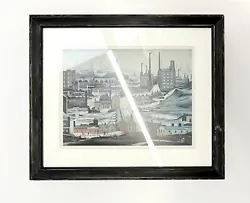 Buy LS Lowry Original Lithograph Industrial Landscape 1970 Framed And Mounted ART • 80£