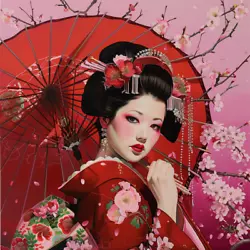 Buy Geisha IKIGAI Art Printing Certificate • 35.15£