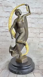 Buy Handcrafted Detailed Moon Goddess Hot Cast Sculpture Marble Base Figurine Statue • 164.90£