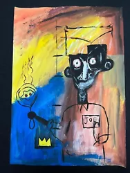 Buy Jean-Michel Basquiat (Handmade) Drawing - Painting On Old Paper Signed & Stamped • 116.04£