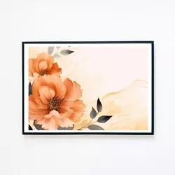 Buy Peonies Flowers Botanical Painting Illustration 7x5 Retro Decor Wall Art Print  • 3.95£