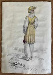 Buy 1811 Ackermann's Repository Regency Watercolour  Painting Ladies' Walking Dress • 19.99£