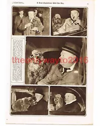 Buy Sir Winston Churchill, With HIs Dog, Book Illustration, 1954 • 9.97£