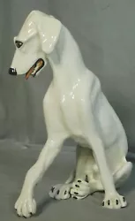 Buy Vintage John Blair Indiana Great Dane Ceramic Sculpture Statue Dog Sad FACE ASIS • 45.36£