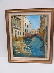 Buy Art Oil Painting By Julie Anne Wray Venice City Water Seascape River Town Landsc • 85£