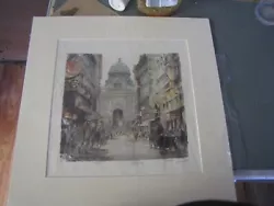 Buy Vintage Limited  Khosrow Salehi Firenze Painting Street Antique Hofburg 143/300 • 50£