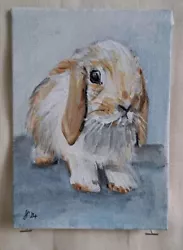 Buy Original Acrylic Painting - Small Bunny  By Jessica J Peck • 5£