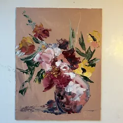 Buy Still Life  Oil Painting Flowers In Palette Knife • 30£