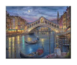 Buy Holiday Gift Home Wall Decor Venice Italy Scenery Oil Painting Printed On Canvas • 6.77£