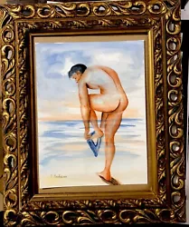 Buy Unframed Original Hand Painted Artwork Watercolor Painting Gay Man Male Nude12x9 • 57.05£