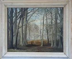 Buy MODERN BRITISH Woods At Patcham, Sussex Scene, C1950. Oil Painting. Signed • 150£