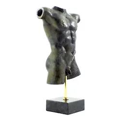 Buy Torso Nude Male Body Statue Sculpture Museum Real Bronze Metal Art • 232.90£