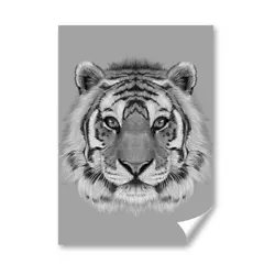 Buy A4 - BW - Tiger Painting Art Wild Animal Poster 21X29.7cm280gsm #40899 • 4.99£