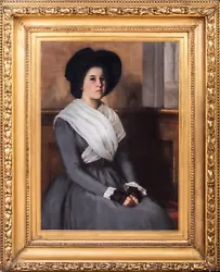 Buy Large 19th Century Irish Lady Portrait  Sermon Time  Annie Sherrif (1850-1888) • 2,250£
