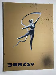 Buy Banksy Painting On Paperboard (Handmade) Signed And Stamped 15.7 X 11.8 In • 107.92£