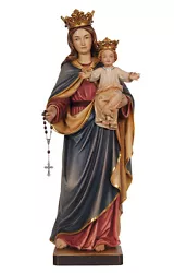 Buy Our Lady Of The Rosary Statue Wood Carving • 13,291.66£