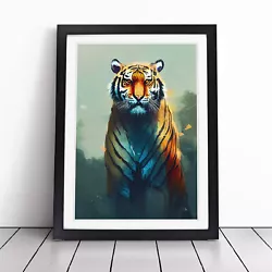 Buy Tiger Painted Vol.1 Wall Art Print Framed Canvas Picture Poster Decor • 14.95£