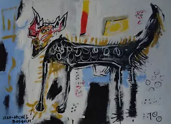 Buy Fine Unique Painting, Signed Jean Michel Basquiat, W COA • 355.77£