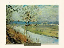 Buy View From Height Roches-Courtaut To The Plain... - Alfred Sisley - Info Card • 0.86£