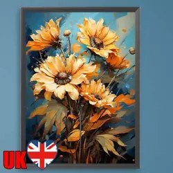 Buy Paint By Numbers Kit DIY Oil Art Sunflower Picture Home Decor 30x40cm • 7.32£