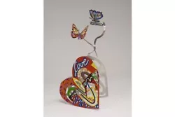Buy Pop Art Metal Open Heart Sculpture By DAVID GERSTEIN Hearts • 147.09£