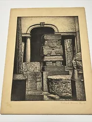 Buy Antique Drawing Mexico Museum Illustration Artifacts Relics Ancient Aliens Ny • 850.49£