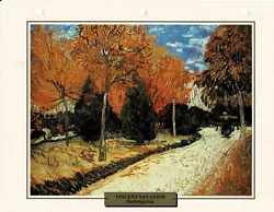Buy Autumn Garden - Vincent Van Gogh - Info Card • 0.86£