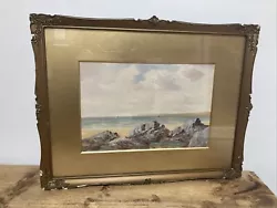 Buy Original Art Painting By WH Dyer Fistral Bay Newquay Watercolour Beach Scene • 400£
